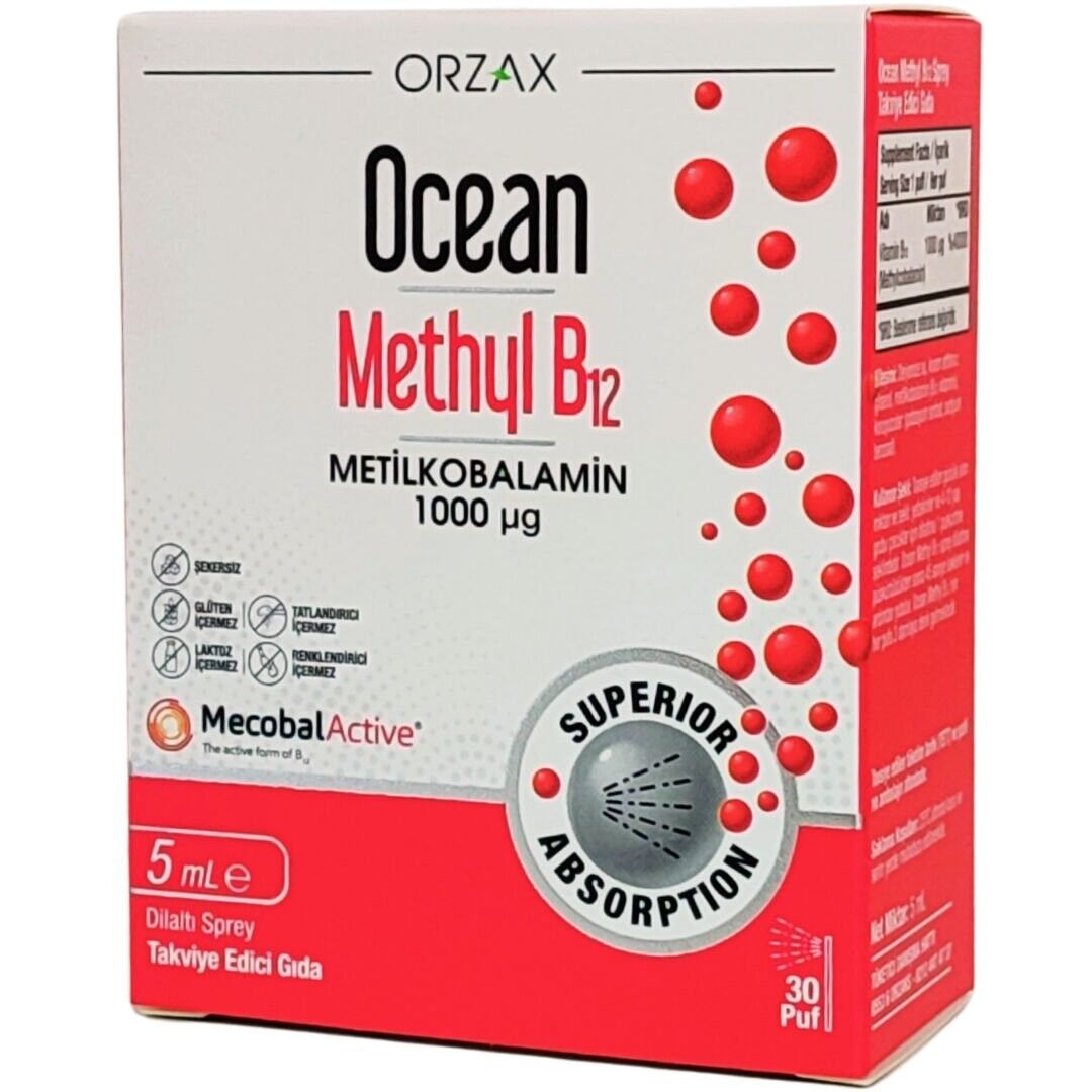 Ocean Methyl B12 Dilaltı Sprey 5ml