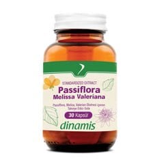 Dinamis Passiflora Melissa Valeriana 30 Kapsül
