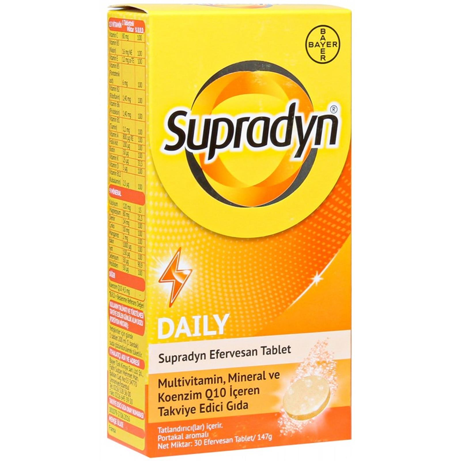 Supradyn Koenzim Q10 30 Efervesan Tablet