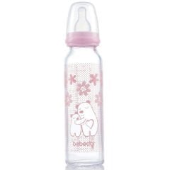 Bebedor Isıya Dayanıklı Cam Biberon 240 ml Mavi