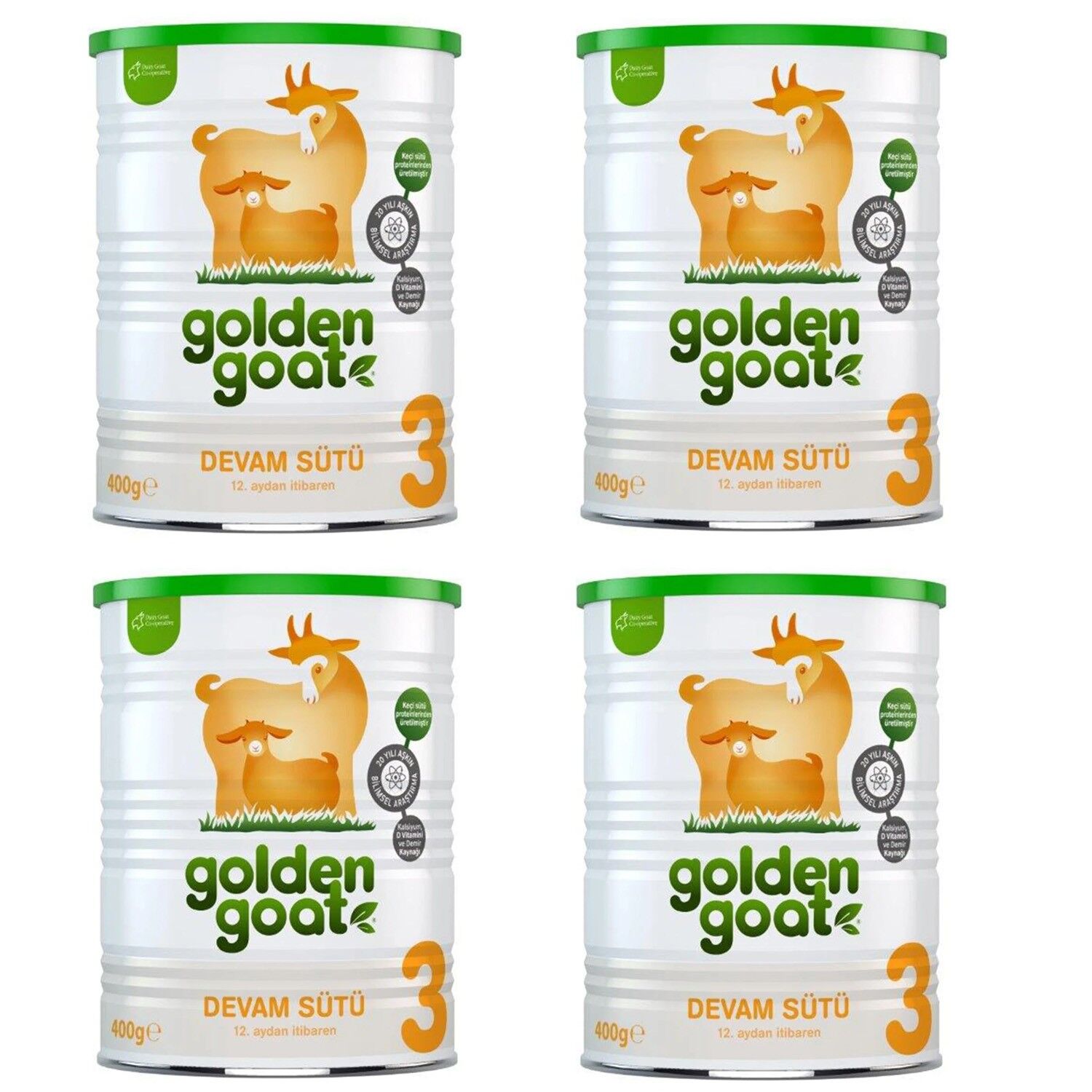 Golden Goat 3 Keçi Devam Sütü 400 gr 4 ADET
