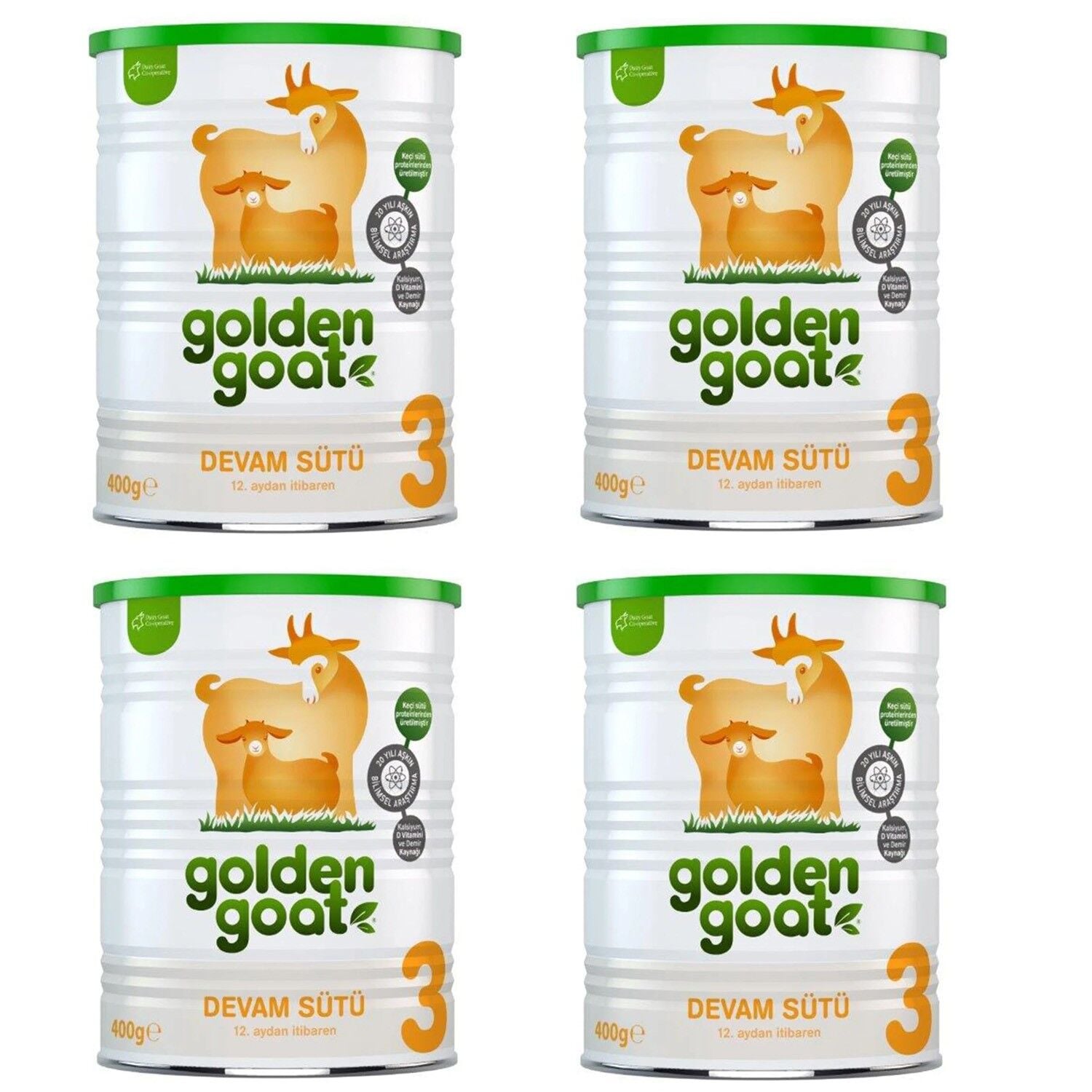 Golden Goat 3 Keçi Devam Sütü 400 gr 4 ADET