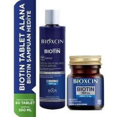 Bioxcin Biotin 5000 Mcg 60 Tablet + Biotin Şampuan 300 ml