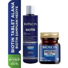 Bioxcin Biotin 5000 Mcg 60 Tablet + Biotin Şampuan 300 ml