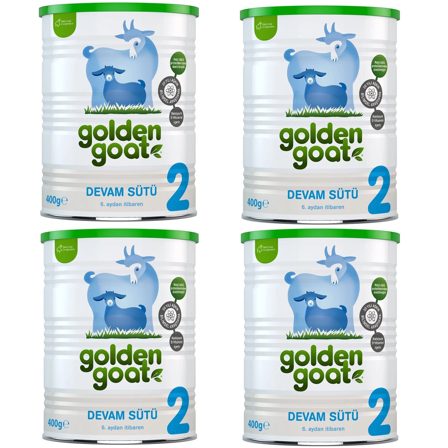 Golden Goat 2 Keçi Devam Sütü 400 gr 4 ADET