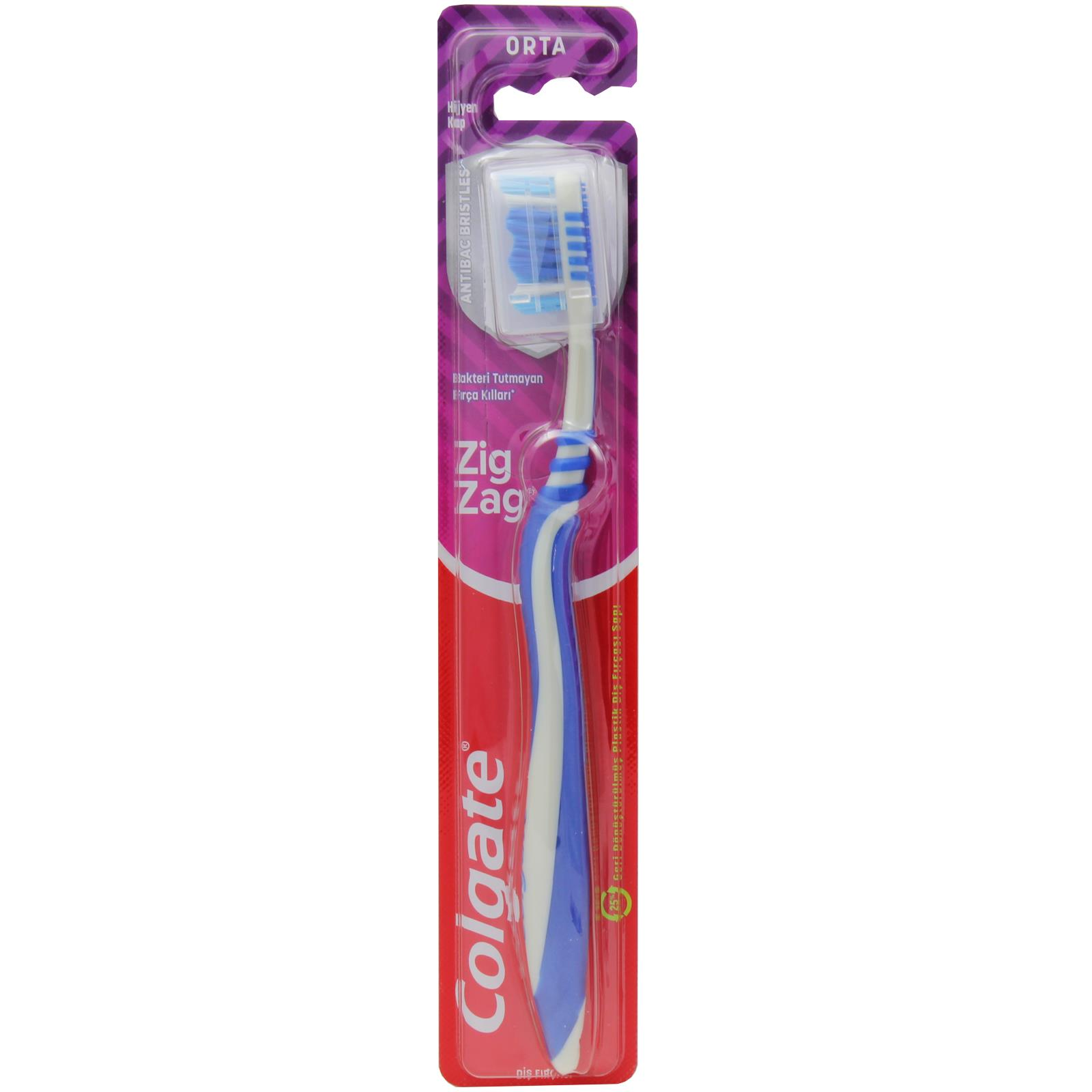 Colgate Zigzag Orta Diş Fırçası - Mavi