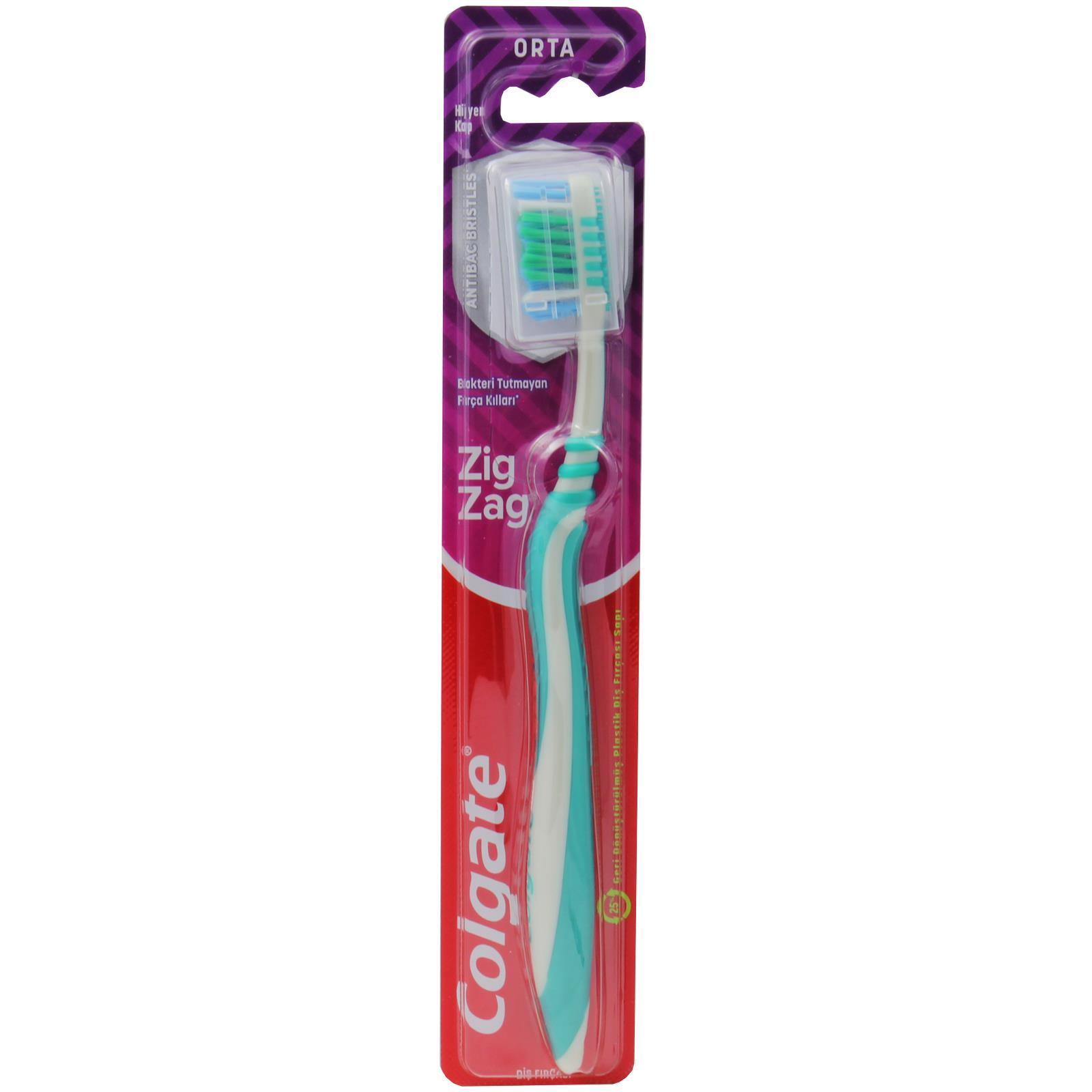 Colgate Zigzag Orta Diş Fırçası - Yeşil