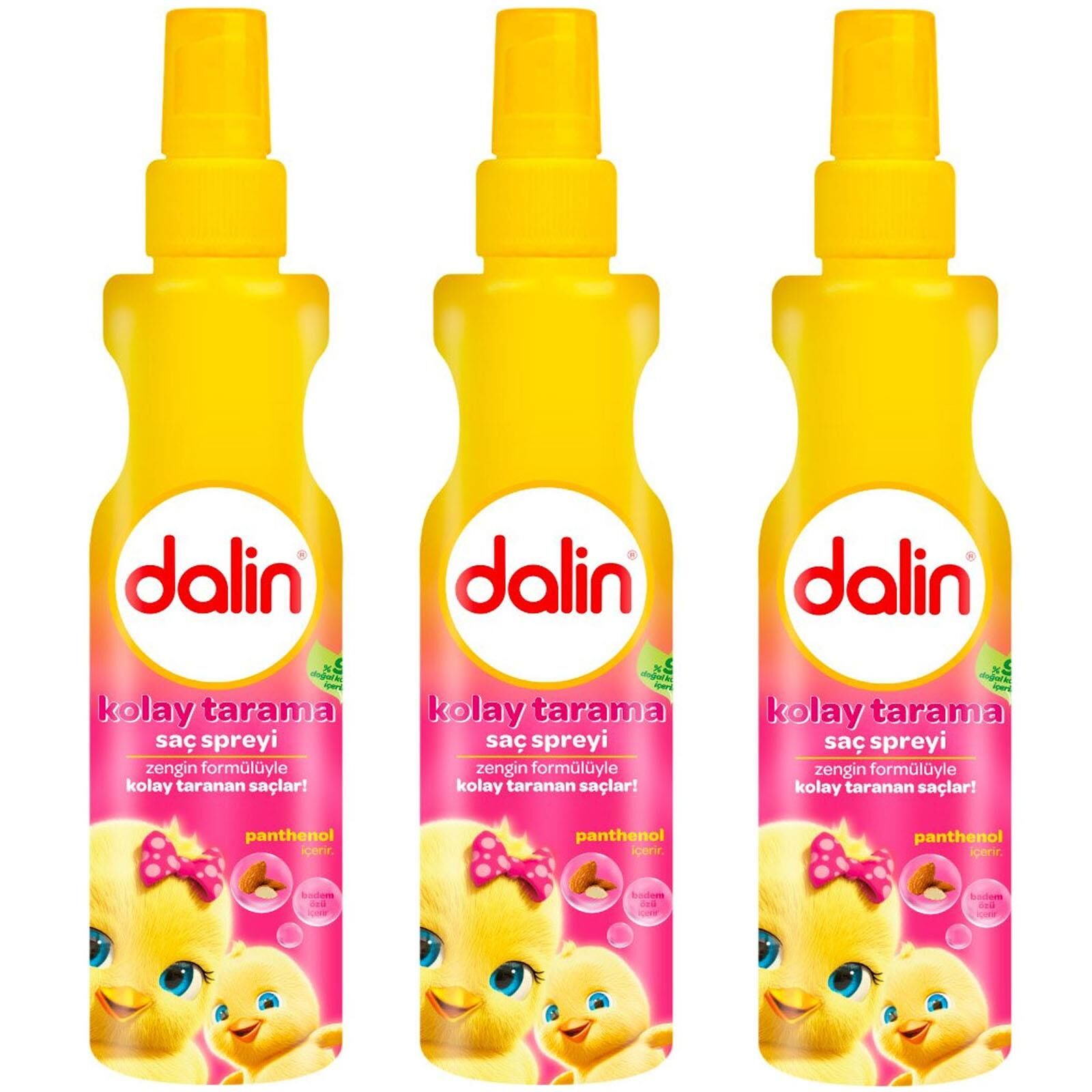 Dalin Badem Özlü Kolay Tarama Saç Spreyi 200 ml 3 ADET