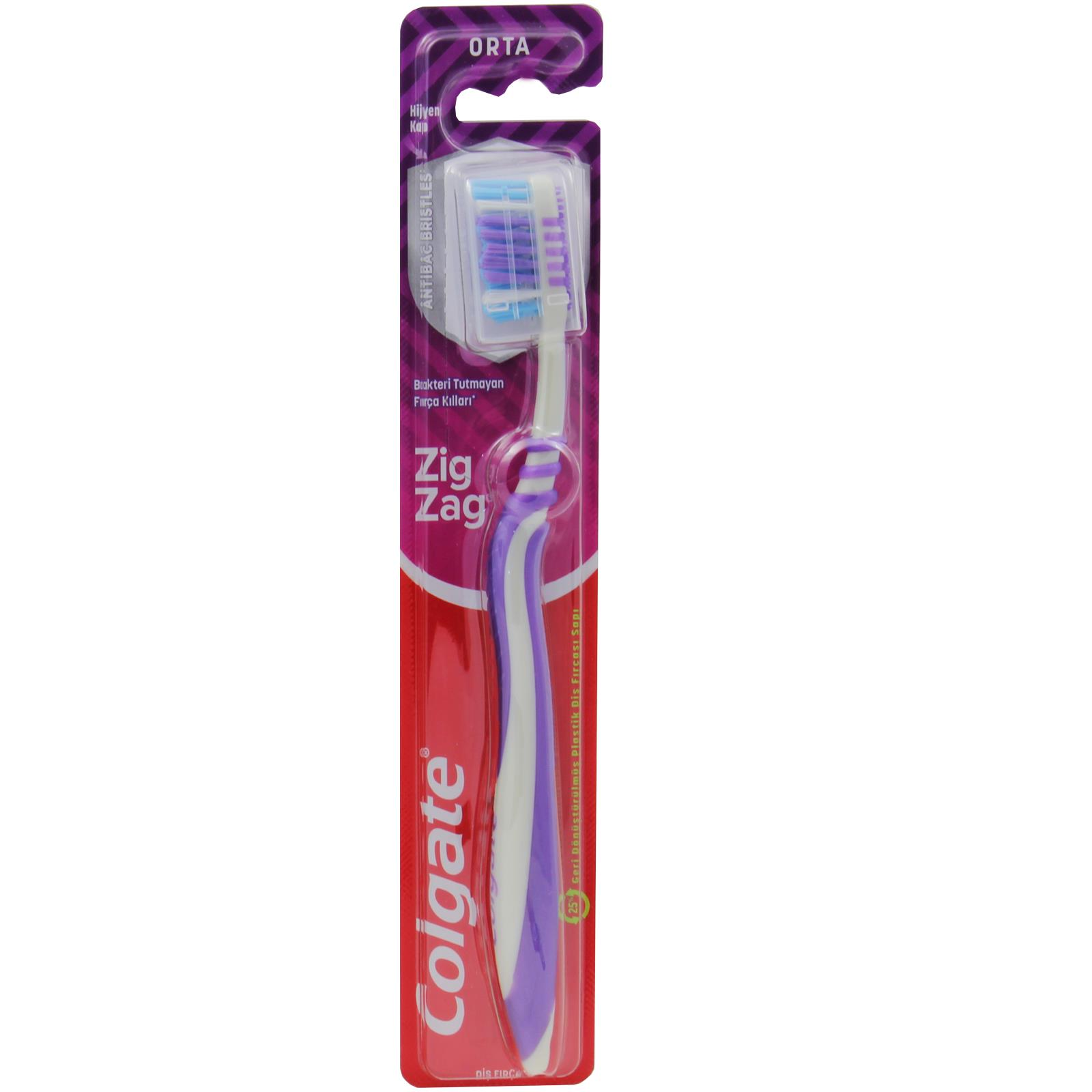 Colgate Zigzag Orta Diş Fırçası - Mor