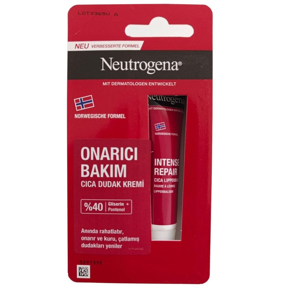 Neutrogena Onarıcı Bakım Cica Dudak Kremi 15 ml