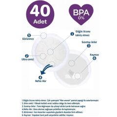 Bebedor 660 Göğüs Pedi 40 lı