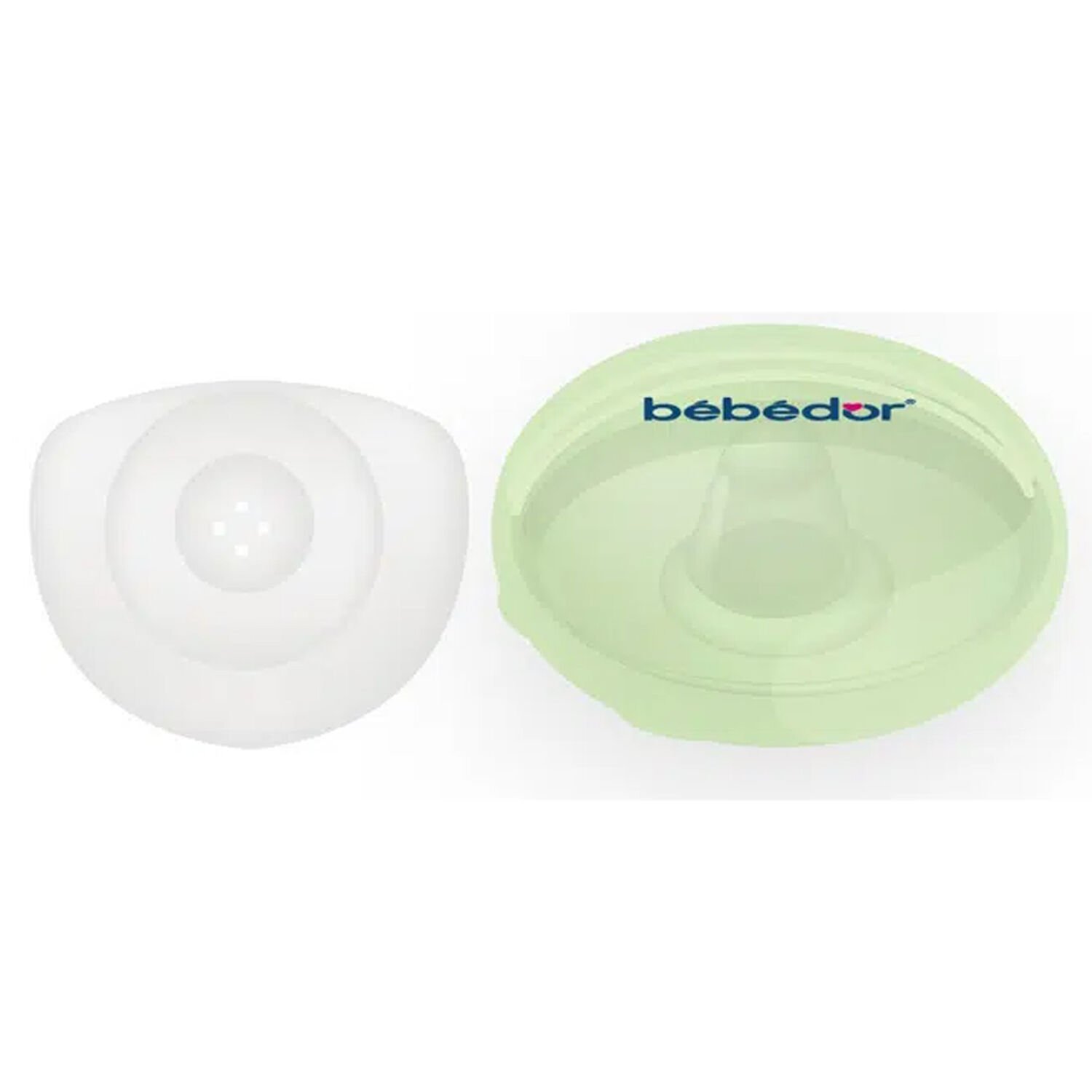 Bebedor Kutulu Silikon Göğüs Koruyucu 2 li Yeşil