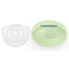 Bebedor Kutulu Silikon Göğüs Koruyucu 2 li Yeşil