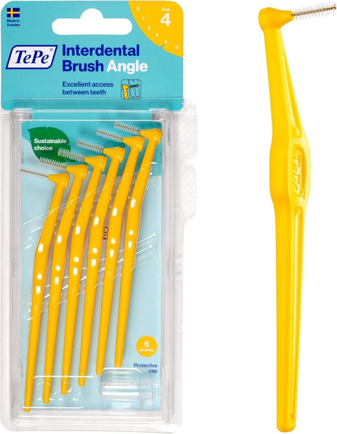Tepe Angle Arayüz Fırçası Sarı 0,7 mm 6 Adet