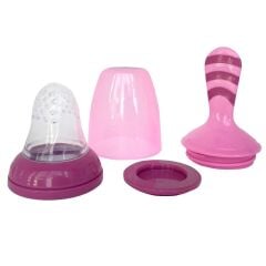 Bebedor Silikon Meyve Ve Sebze Süzgeci 6+ Ay Pembe