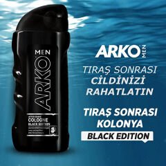 Arko Men Black Edition Tıraş Kolonyası 200 ml 3 ADET