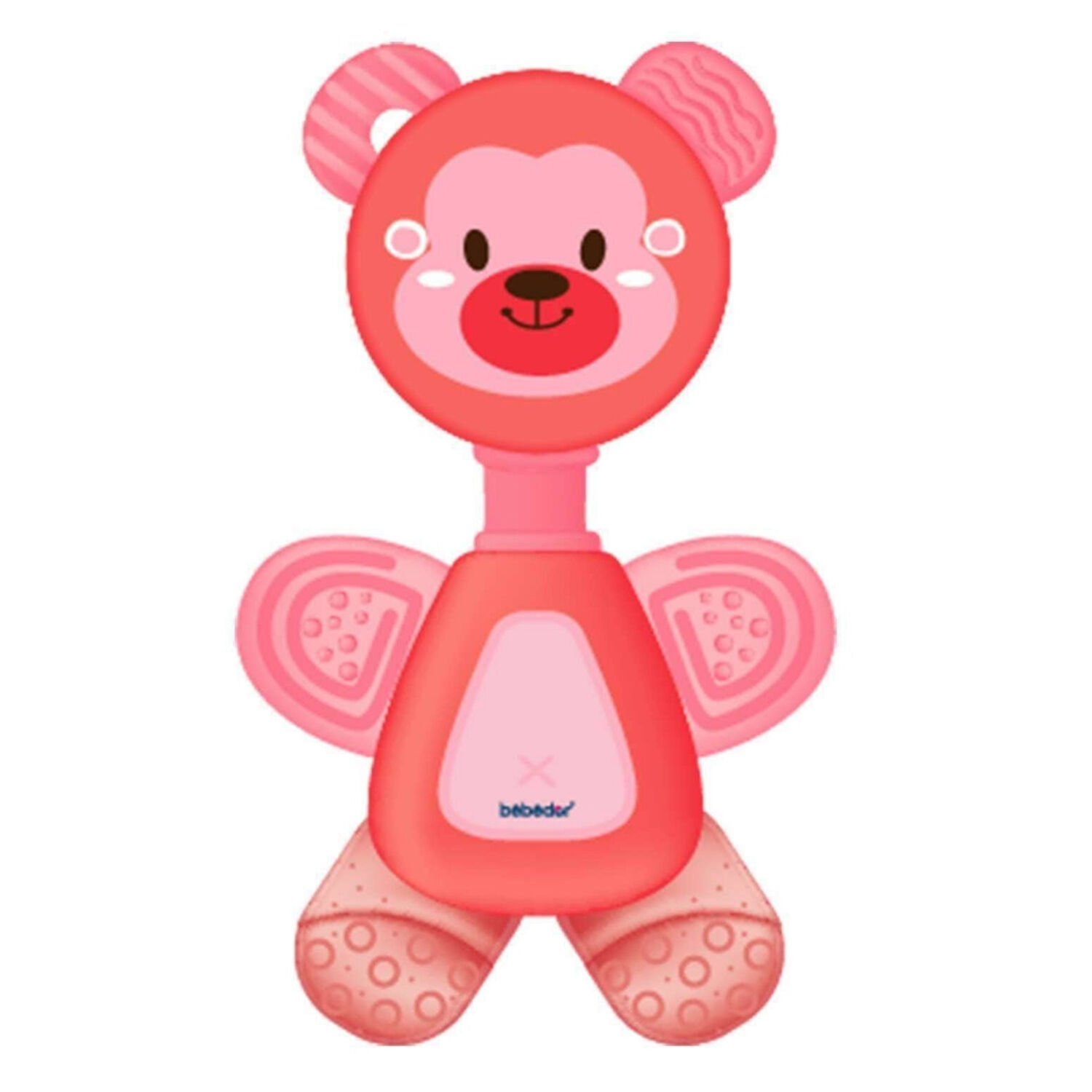 Bebedor Çıngıraklı Sulu Dişlik 3+ Ay Kırmızı