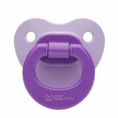 Wee Baby Mat Gövdeli Silikon Damaklı No 2 Emzik 6-18 Ay Pembe