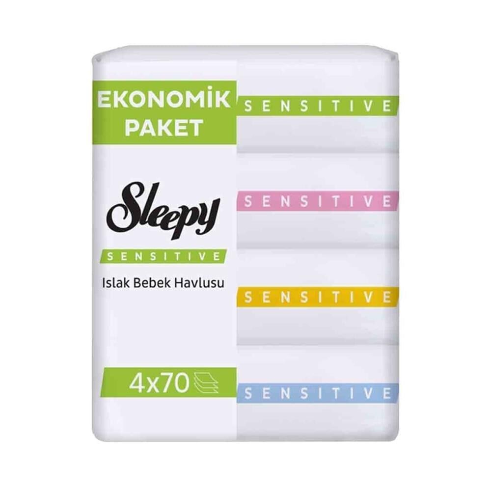 Sleepy Sensitive Islak Bebek Havlusu 4*70 li