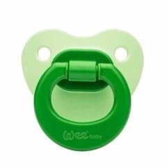 Wee Baby Mat Gövdeli Silikon Damaklı No 2 Emzik 6-18 Ay Yeşil