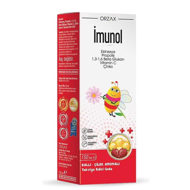 İmunol Ballı Çilek Aromalı 150 ml