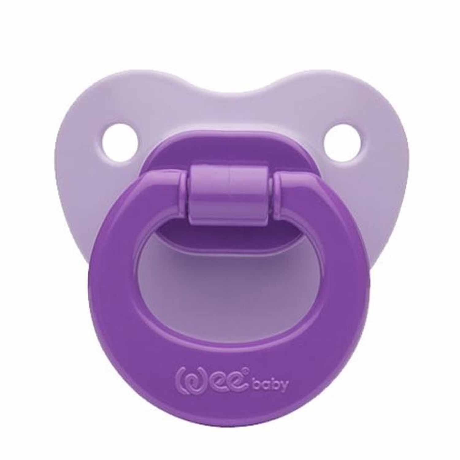 Wee Baby Mat Gövdeli Silikon Damaklı No 2 Emzik 6-18 Ay Mor