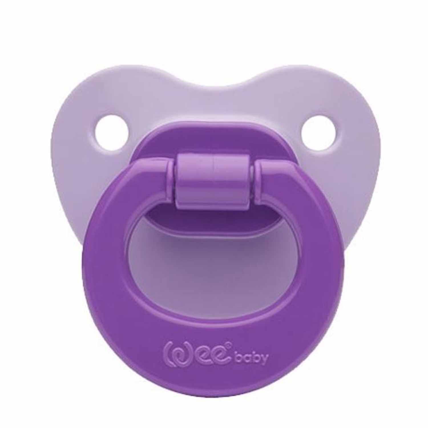Wee Baby Mat Gövdeli Silikon Damaklı No 2 Emzik 6-18 Ay Mor