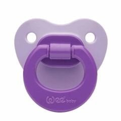 Wee Baby Mat Gövdeli Silikon Damaklı No 2 Emzik 6-18 Ay Mor