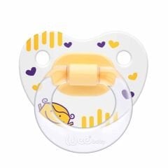 Wee Baby Desenli Damaklı No 2 Emzik 6-18 Ay Sarı
