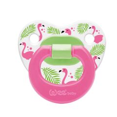 Wee Baby Desenli Damaklı No 2 Emzik 6-18 Ay Pembe