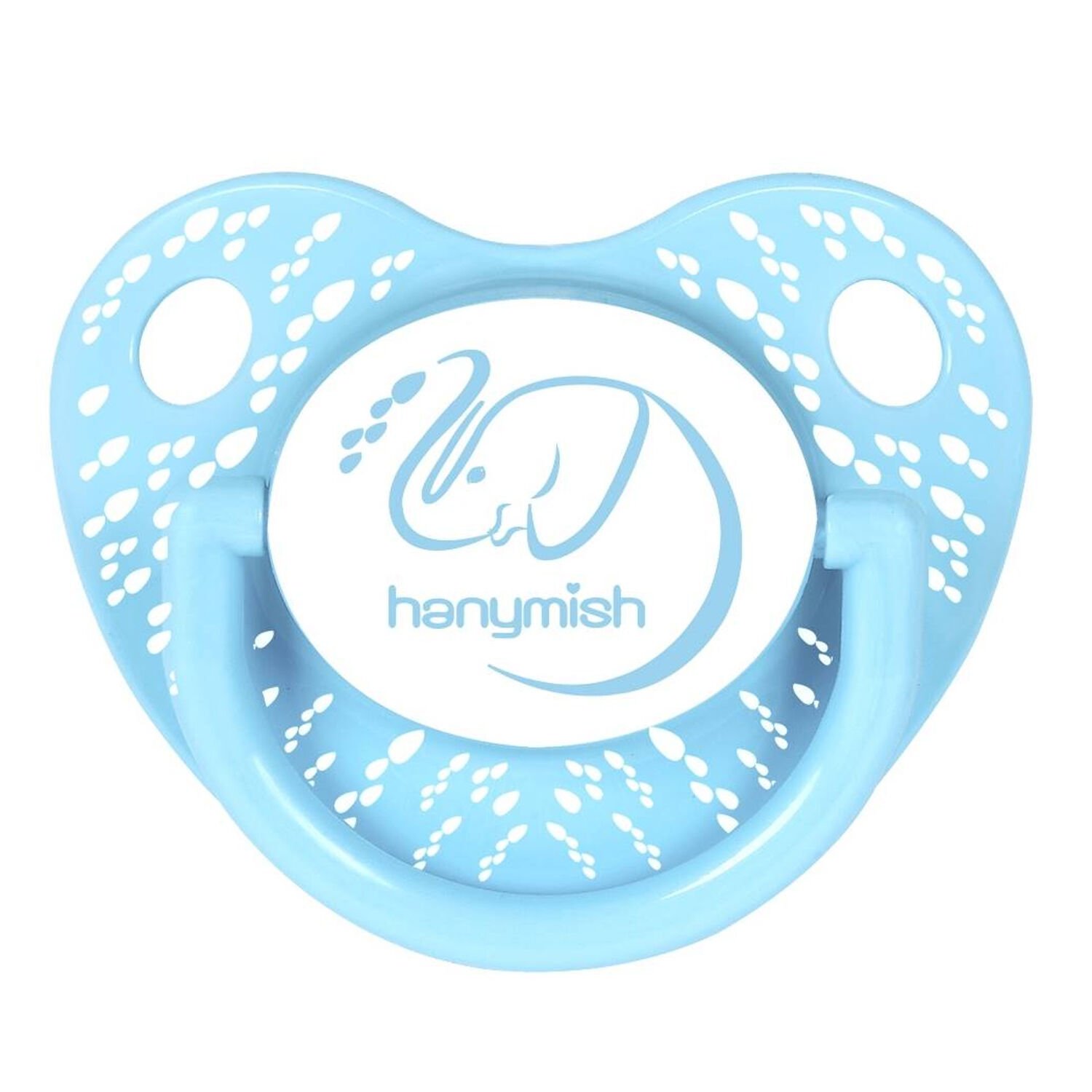 Hanymish 118 Tiny Silikon Damaklı Emzik No 1 0-6 Ay Mavi