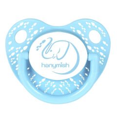 Hanymish 118 Tiny Silikon Damaklı Emzik No 1 0-6 Ay Mavi