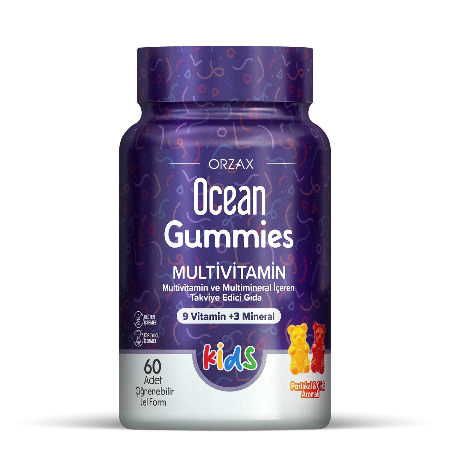 Ocean Gummies Multivitamin Kids 60 Adet Çiğnenebilir Jel