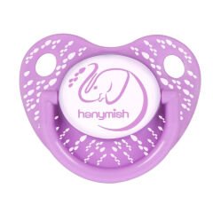 Hanymish 118 Tiny Silikon Damaklı Emzik No 1 0-6 Ay Mor