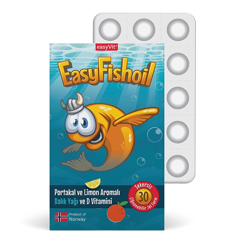 EasyFishoil Omega 3 Çiğnenebilir 30 Adet Jel