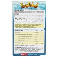 EasyFishoil Omega 3 Çiğnenebilir 30 Adet Jel