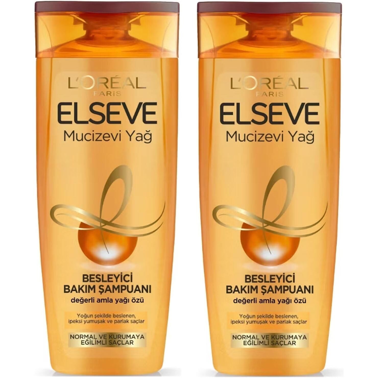 Loreal Paris Elseve Mucizevi Yağ Besleyici Bakım Şampuanı 400 ml 2 ADET