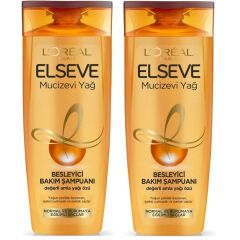 Loreal Paris Elseve Mucizevi Yağ Besleyici Bakım Şampuanı 400 ml 2 ADET