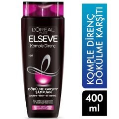 Loreal Paris Elseve Besleyici Bakım Şampuanı 400 ml + Loreal Paris Dökülme Karşıtı Şampuan 400 ml