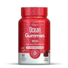 Ocean Gummies Iron Demir İçeren Takviye Edici Gıda 60 Çiğnenebilir Jel Form