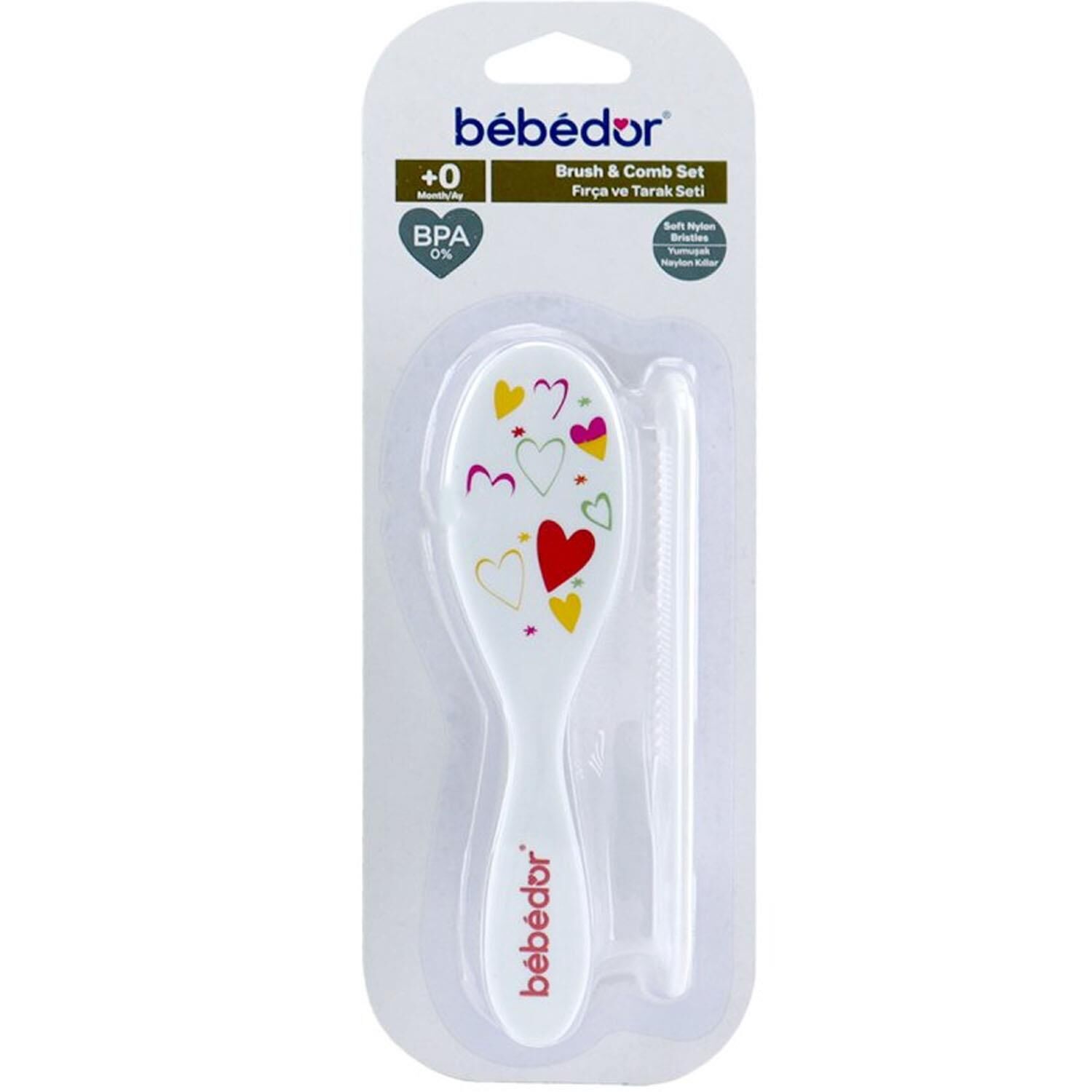 Bebedor 570 Fırça Ve Tarak Seti Kırmızı