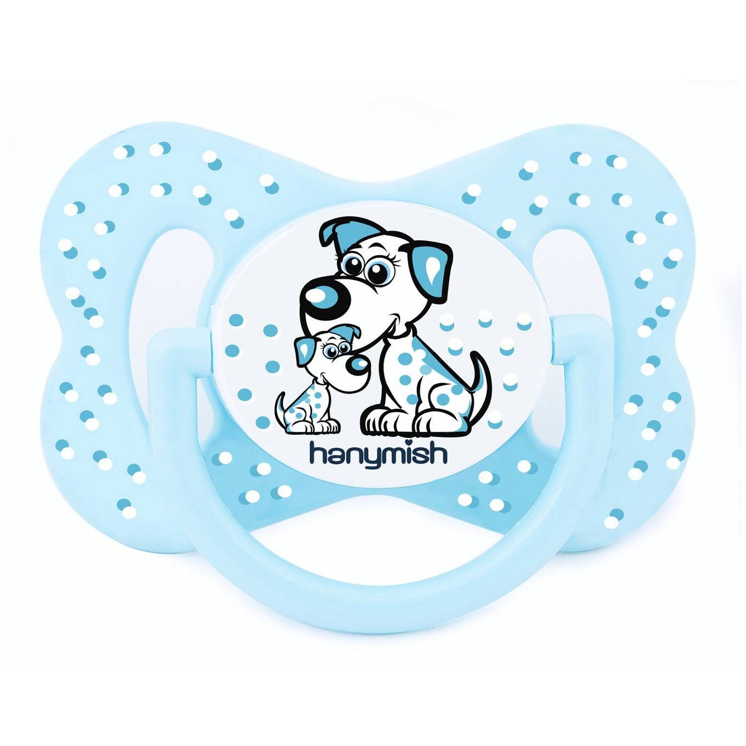 Hanymish 104 Happy Silikon Damakli Emzik No 2 6-18 Ay Mavi