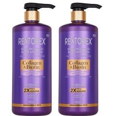 Restorex Collagen Biotin Dolgunlaştırıcı Bakım Şampuanı 900 ml 2 ADET