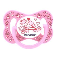 Hanymish 104 Happy Silikon Damakli Emzik No 2 6-18 Ay Pembe