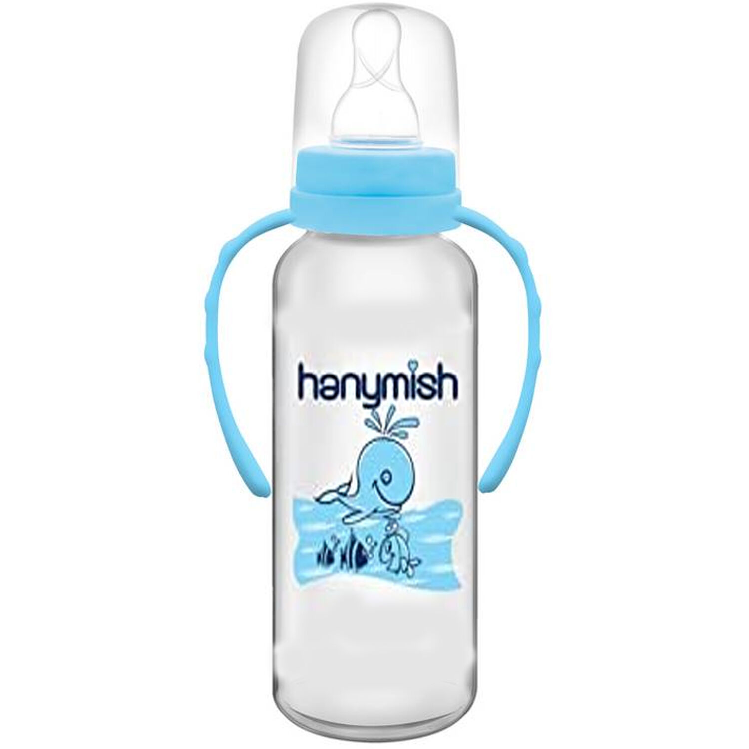 Hanymish 433 Kulplu PP Biberon 240 ml Mavi