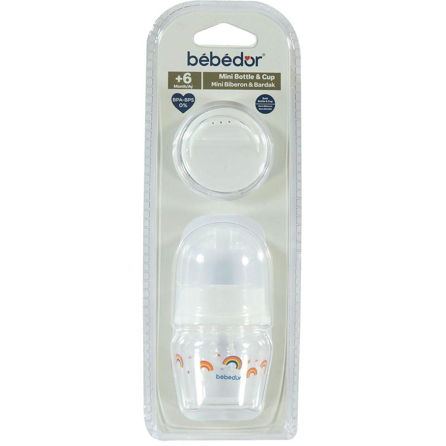 Bebedor Mini PP Alıştırma Bardağı Seti 30 ml Beyaz