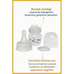 Bebedor Mini PP Alıştırma Bardağı Seti 30 ml Beyaz