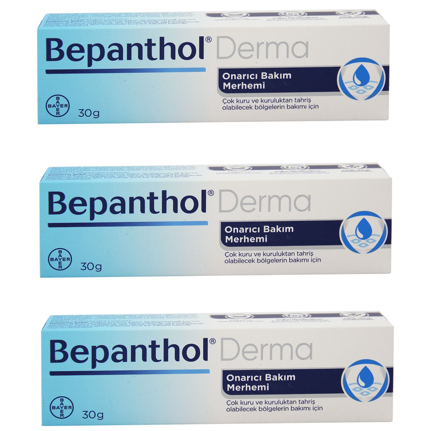 Bepanthol Derma Onarıcı Bakım Kremi 30 gr 3 ADET