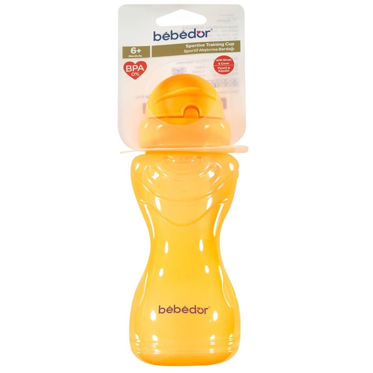 Bebedor Sportif Pipetli Alıştırma Bardağı 330 ml Turuncu