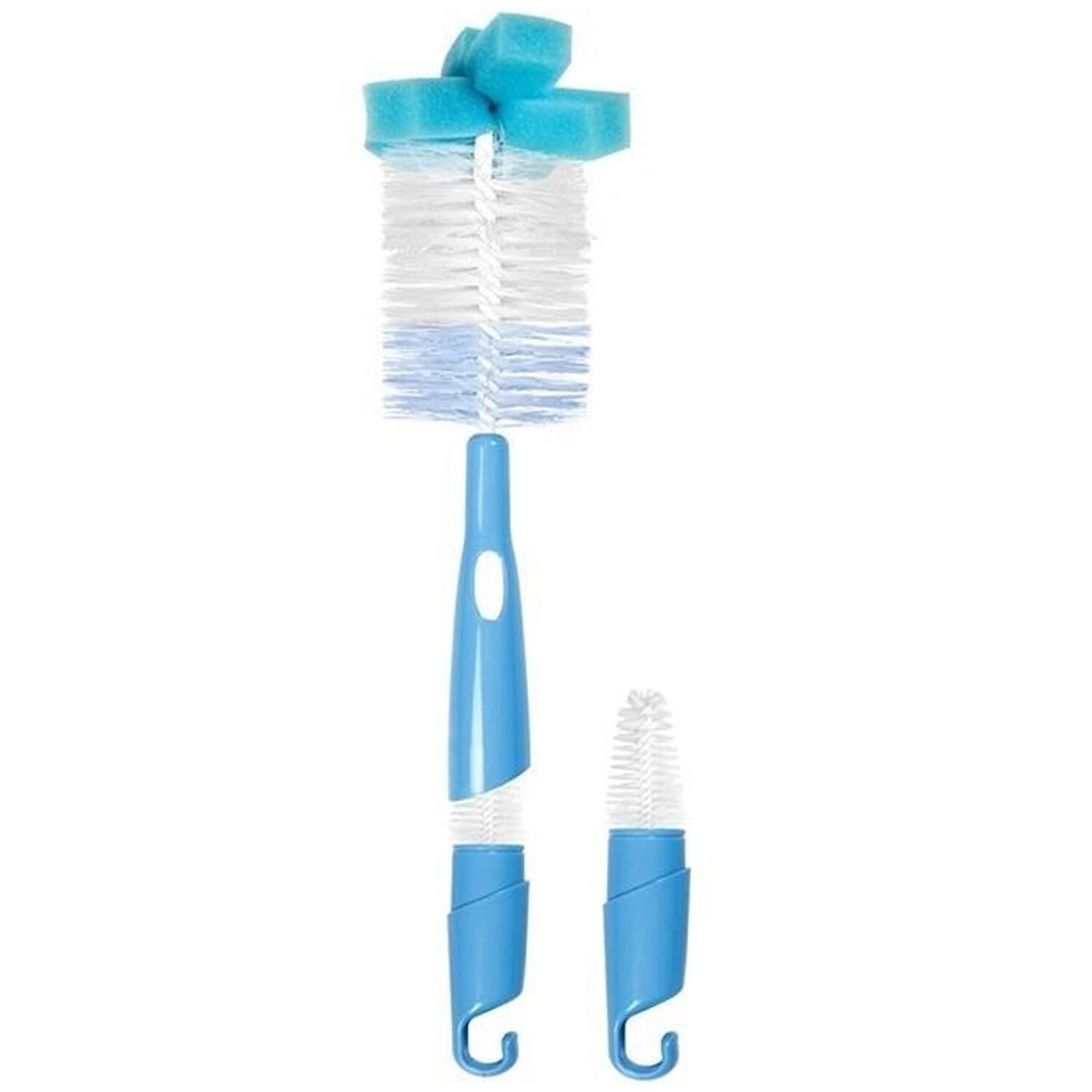 Bebedor Süngerli Biberon Ve Emzik Temizleme Fırça Seti Mavi